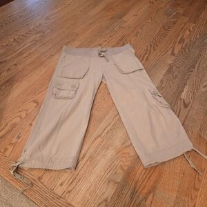 Women's Casual Beige Cargo Shorts